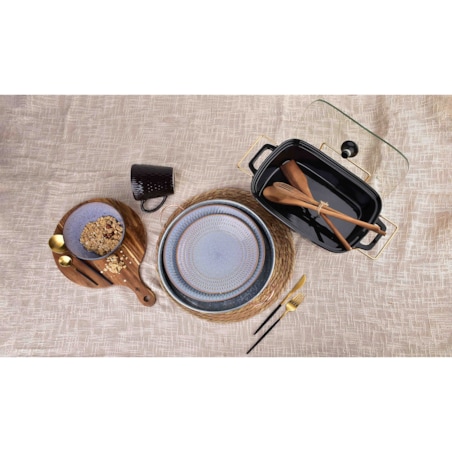 ERICA GREY Talerz deserowy 21,5xh2,5cm