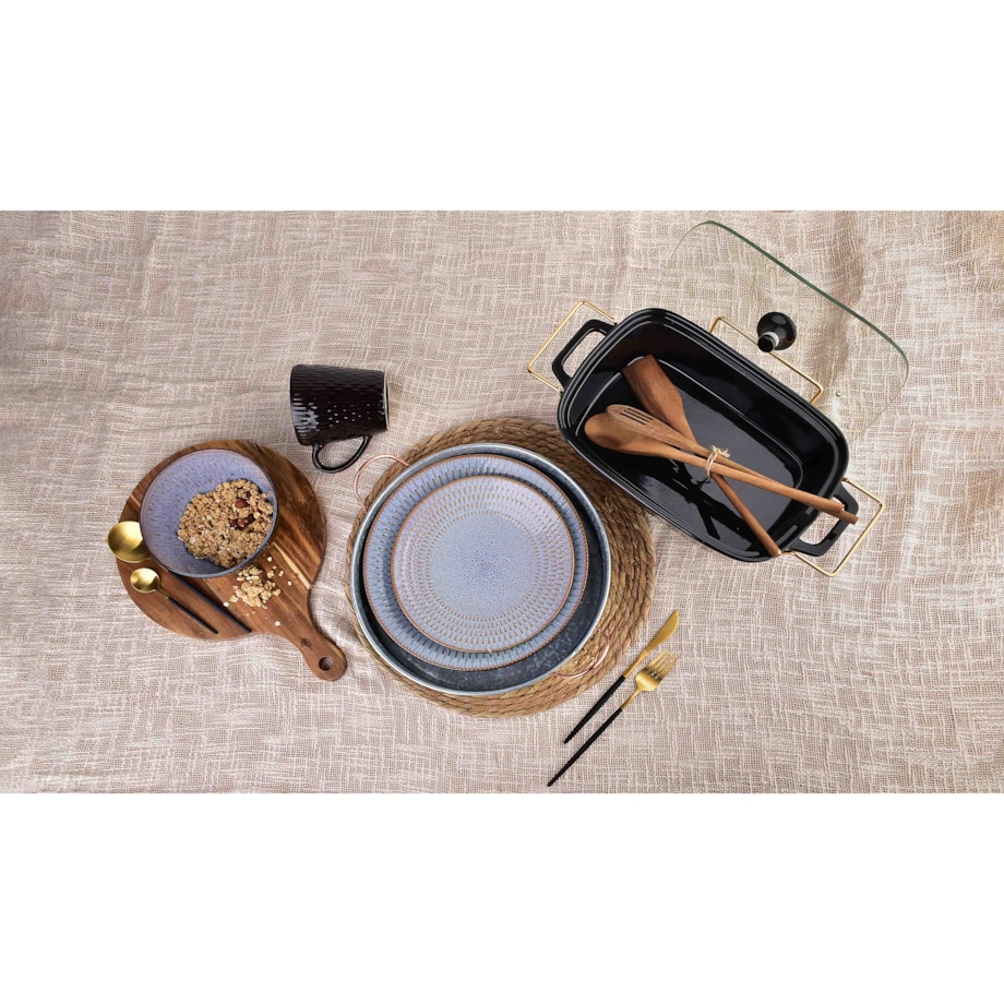 ERICA GREY Talerz deserowy 21,5xh2,5cm