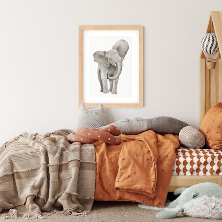 Plakat dla dzieci Słoń 30x40