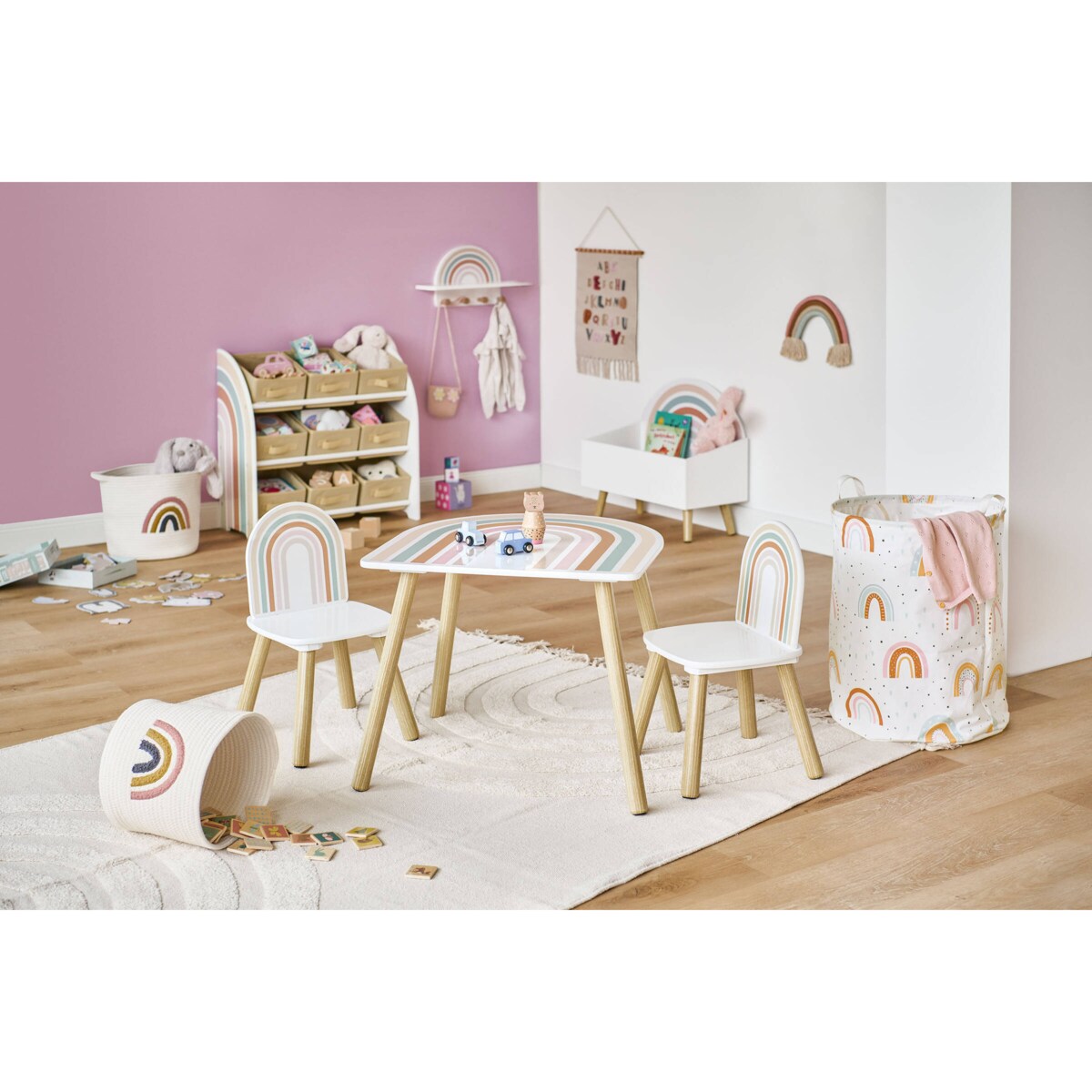 Wieszak ścienny z półeczką RAINBOW