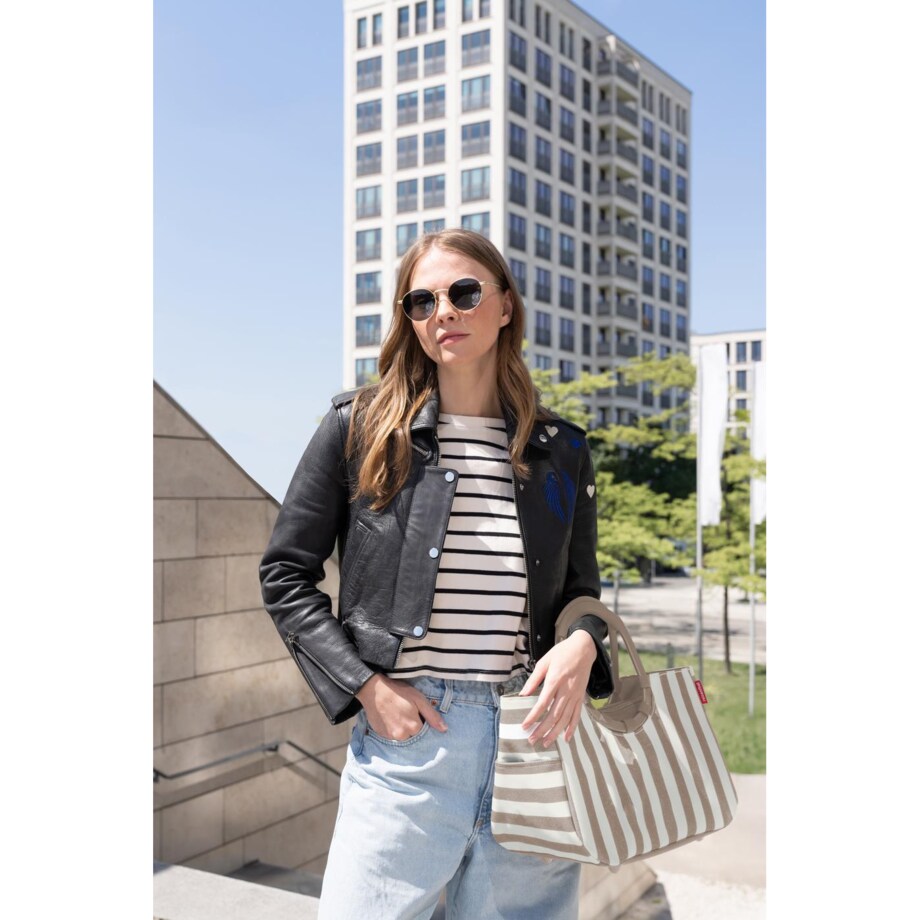 Torba LOOPSHOPPER M, summerstripes coffee