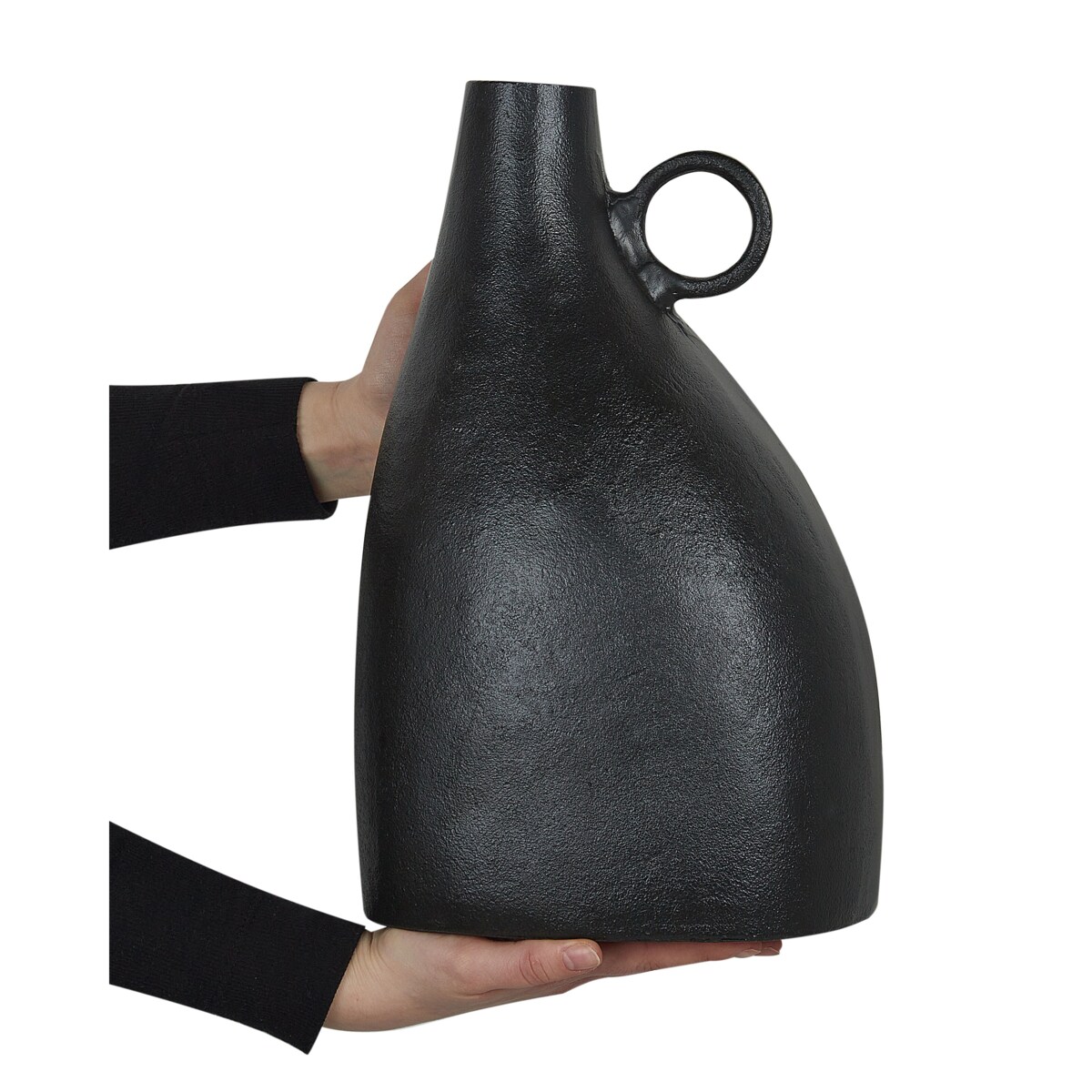 Aluminium Wazon dekoracyjny 36 Czarny NARBADA