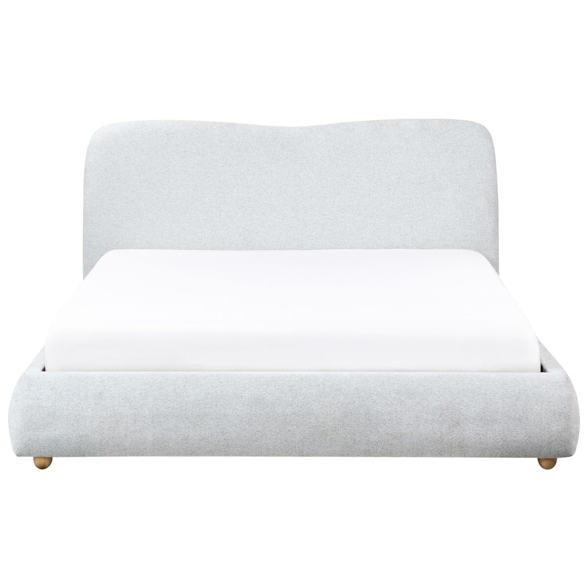 Łóżko z pojemnikiem BLAGNAC 160 x 200 cm Jasnoszary