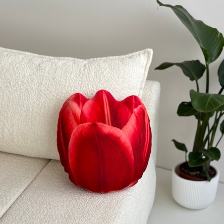 Poduszka kwiat Tulipan czerwony mały