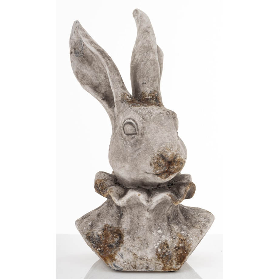 Figurka popiersie królika 33x19x17 cm TORACE - IV szary