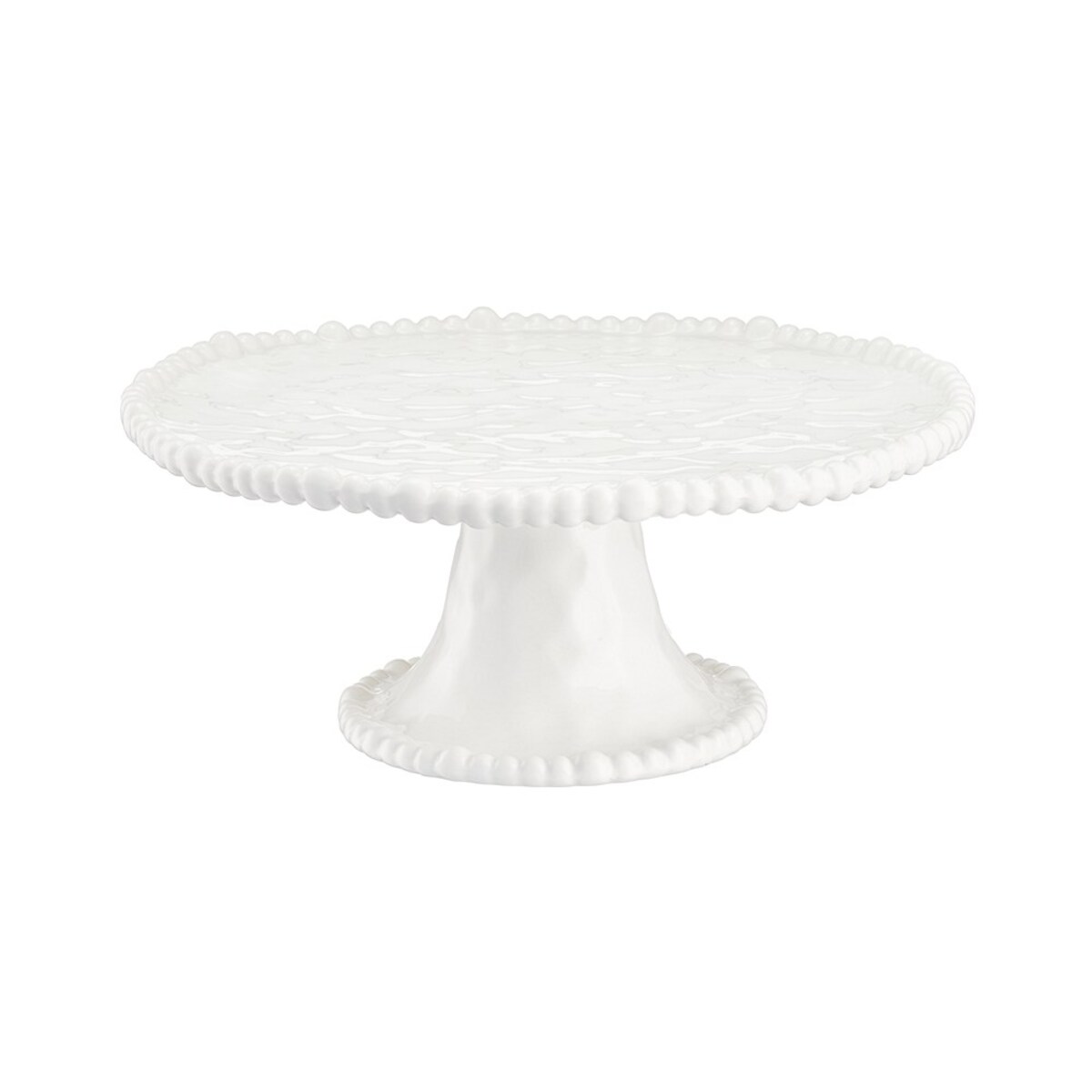 VILLA ITALIA Patera na ciasto porcelanowa 27 cm MESTIERE WHITE