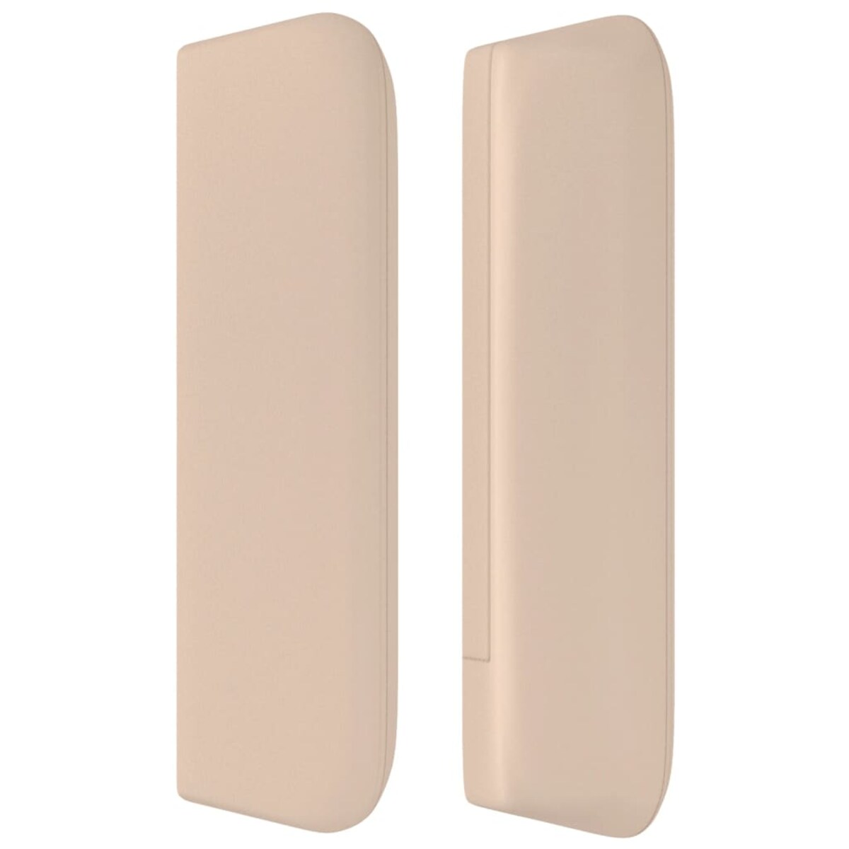 vidaXL Zagłówek uszak, cappuccino, 163x16x78/88 cm, sztuczna skóra