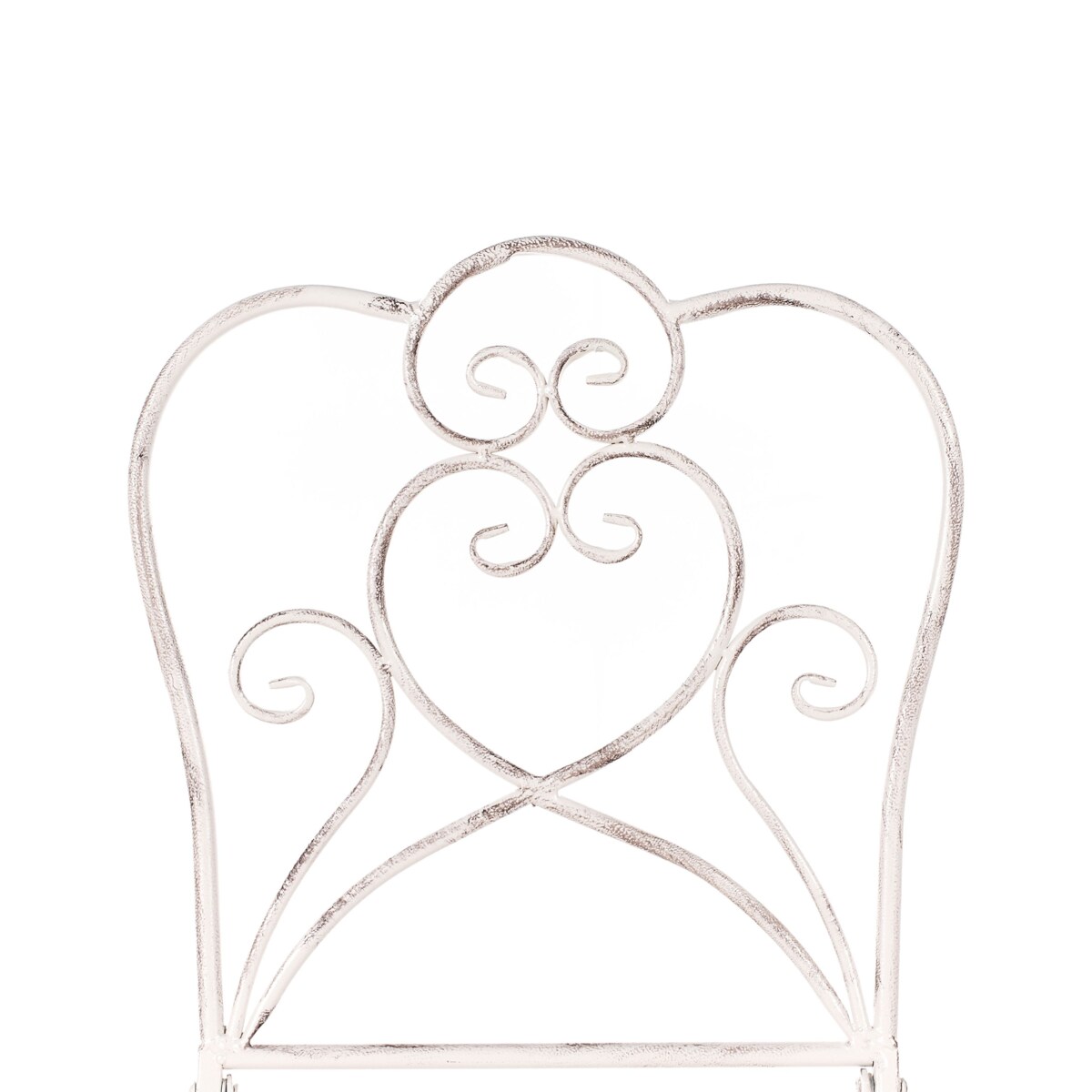 Zestaw 2 krzeseł barowych ogrodowych TRIESTE Składane Metal Jasnobeżowy