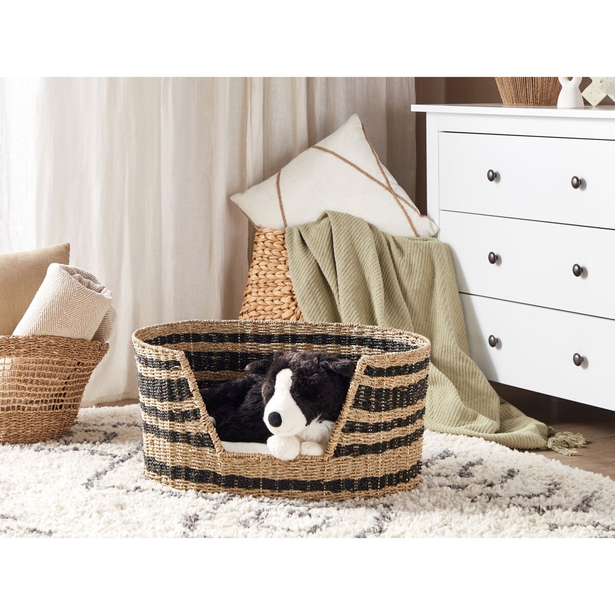 Legowisko z trawy morskiej 65 x 44 cm naturalny DURBAN