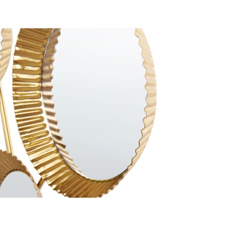 Metalowe lustro ścienne 55 x 36 cm złote WATTRELOS