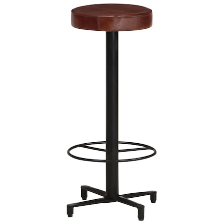 vidaXL Stołki barowe, 2 szt., 76 cm, skóra naturalna