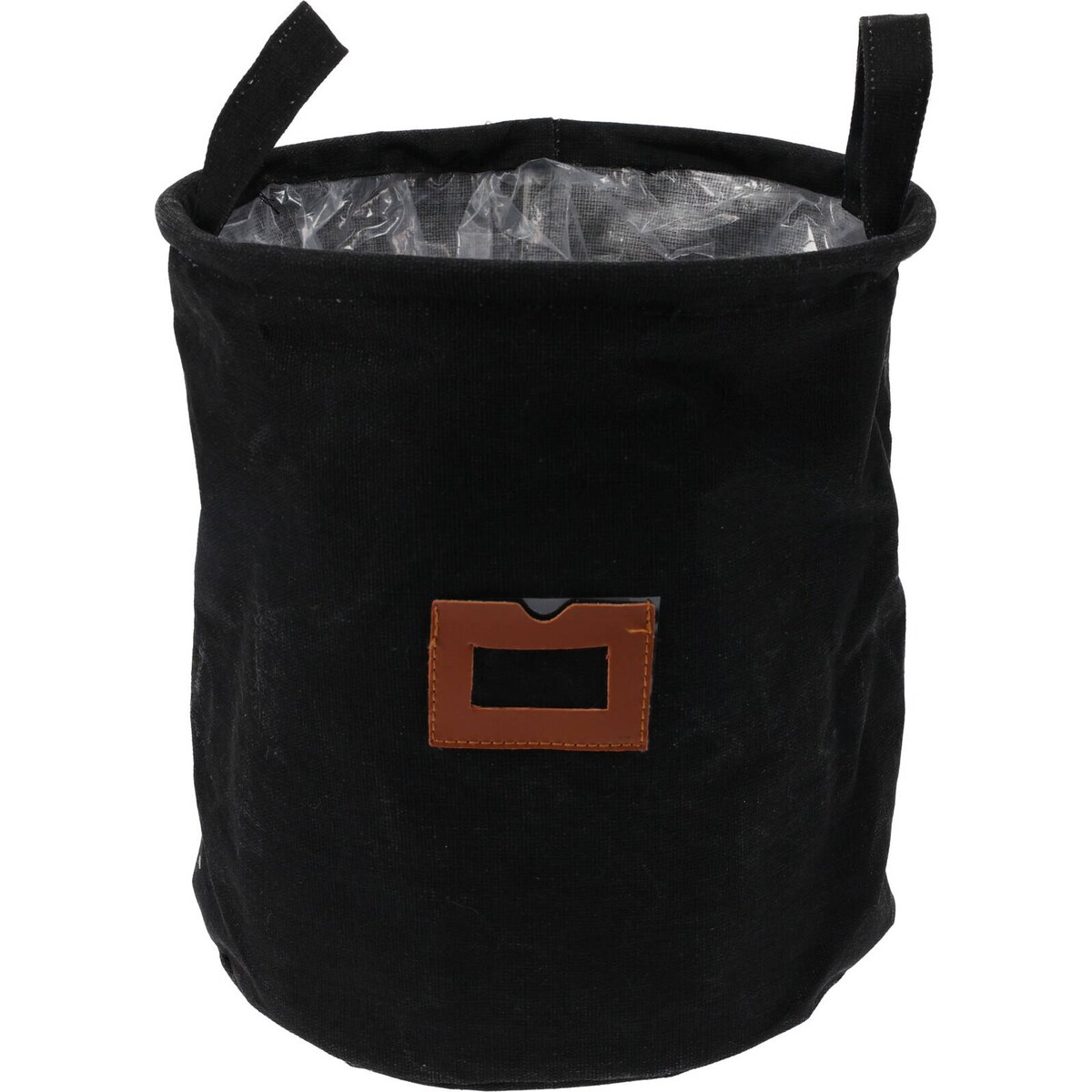 Kosz materiałowy z okienkiem oraz uchwytami, Ø 24 cm