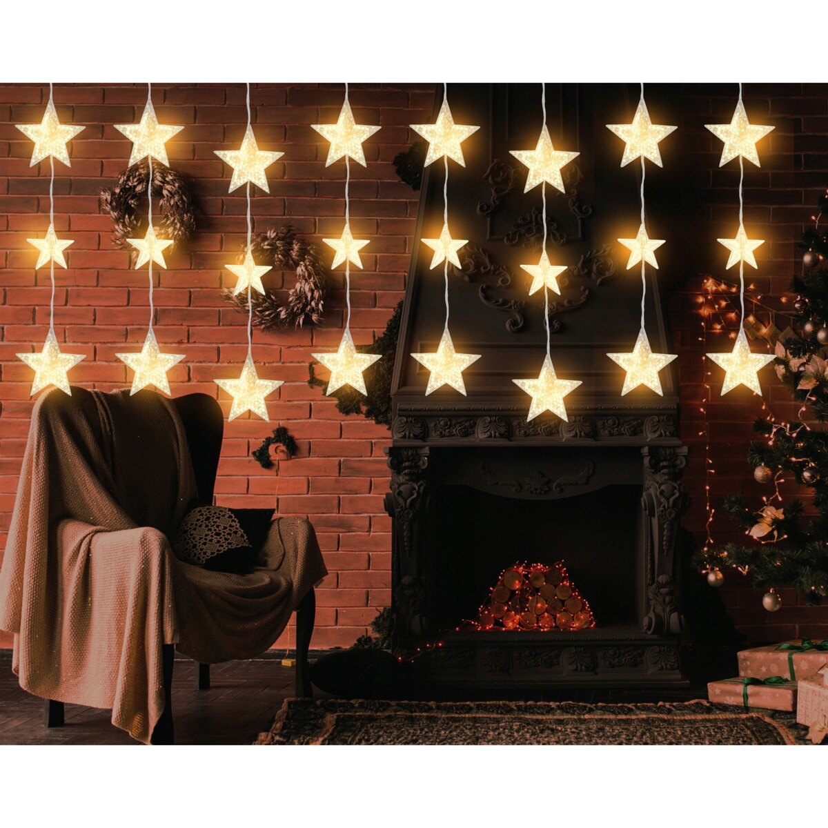 Kurtyna Led Z Pilotem Gwiazdy Wiszące Cd005