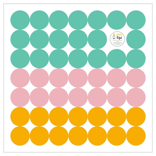 Zestaw naklejek Mini Dots happy tone, 40x40 cm
