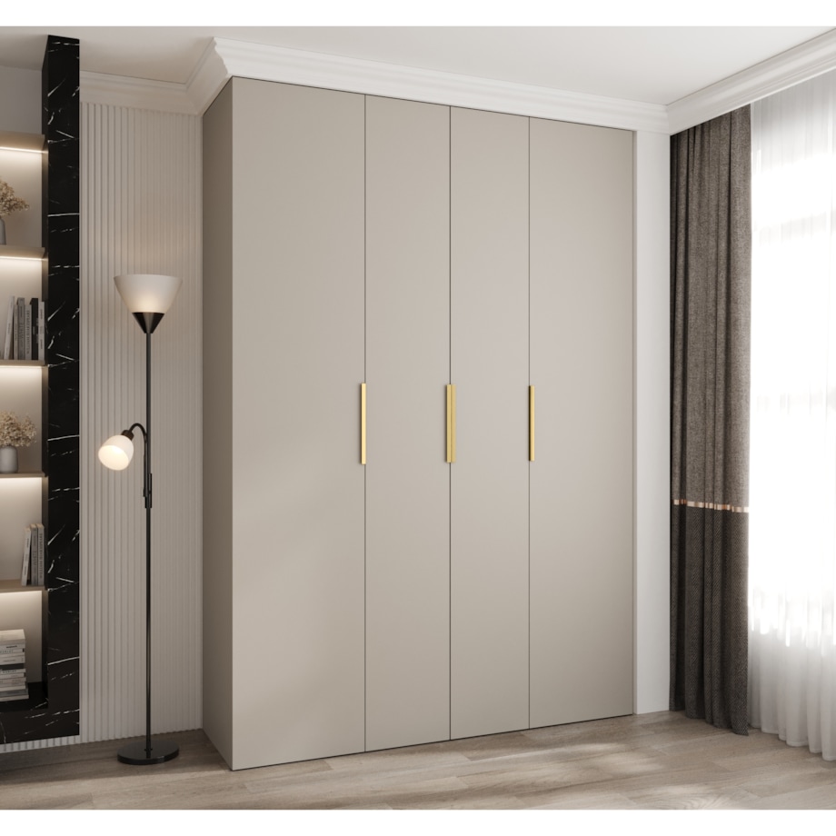 Szafa czterodrzwiowa Como 4 170 gł.40 kaszmir+złoty