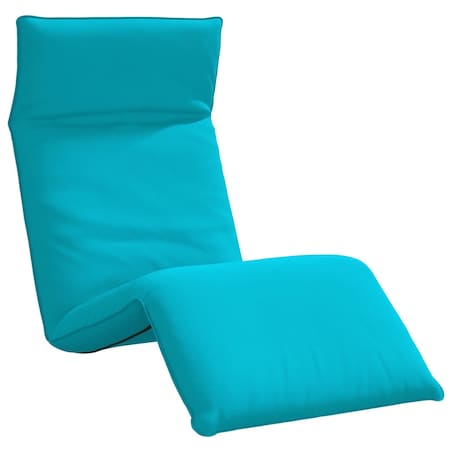 vidaXL Leżak składany Turkusowy 175x54x8,5 cm Tkanina Oxford