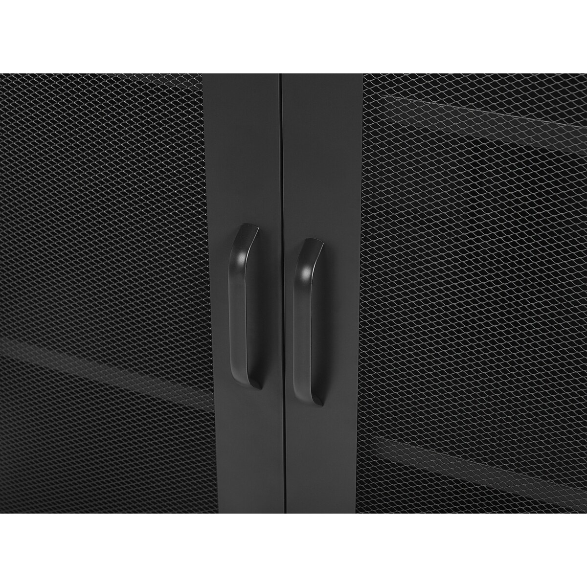 Szafka dwudrzwiowa metalowa czarna WAKATIPU