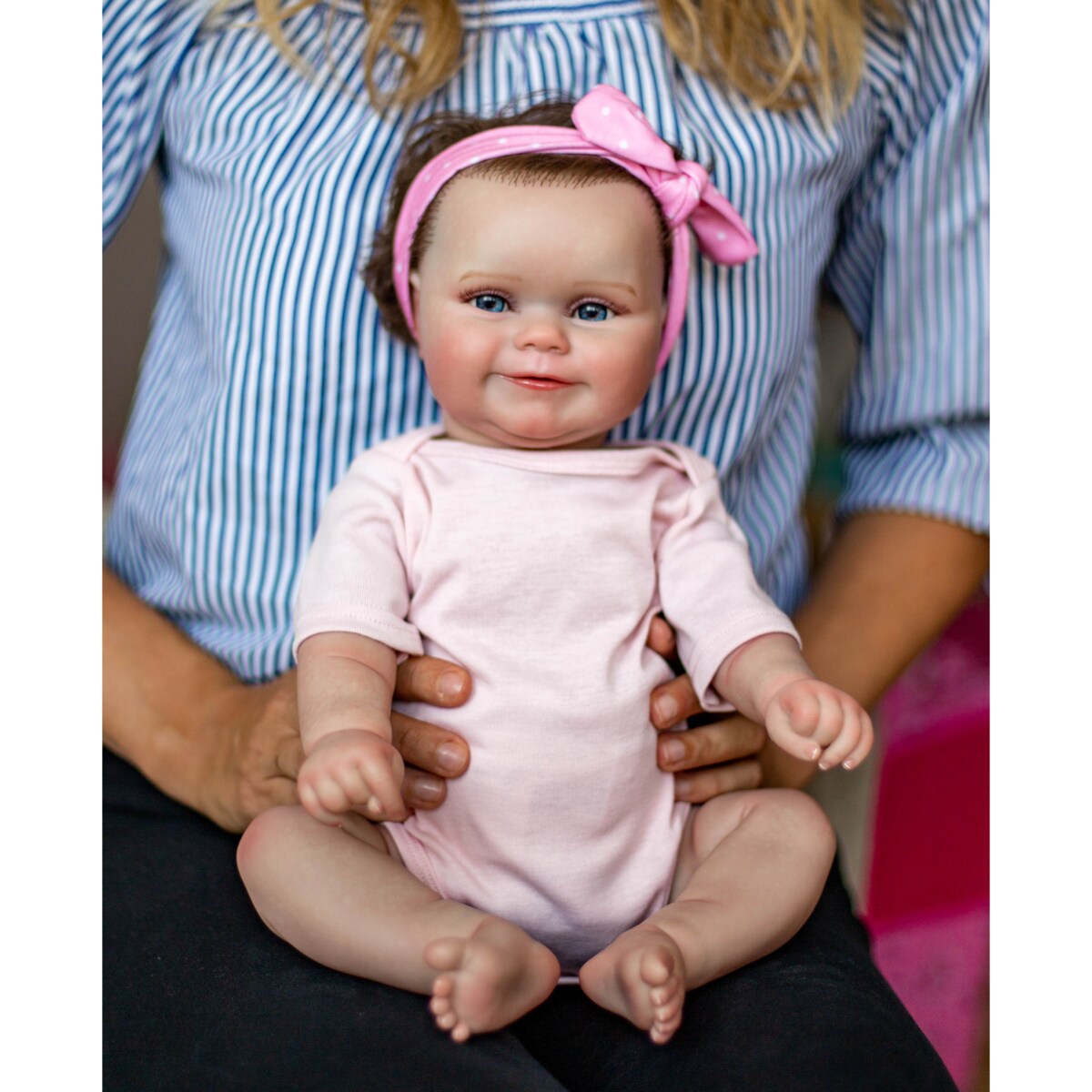 Lalka Winylowa Reborn Baby Dol JAK ŻYWA bobas PREZENT NA ŚWIĘTA DLA DZIECKA