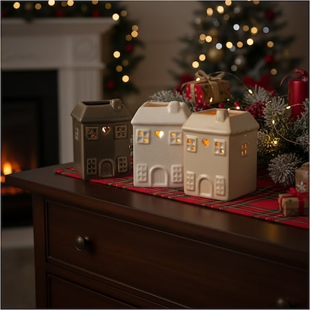 Kominek Zapachowy Na Wosk Olejowy Domek Dekoracja Świąteczna Z Woskiem