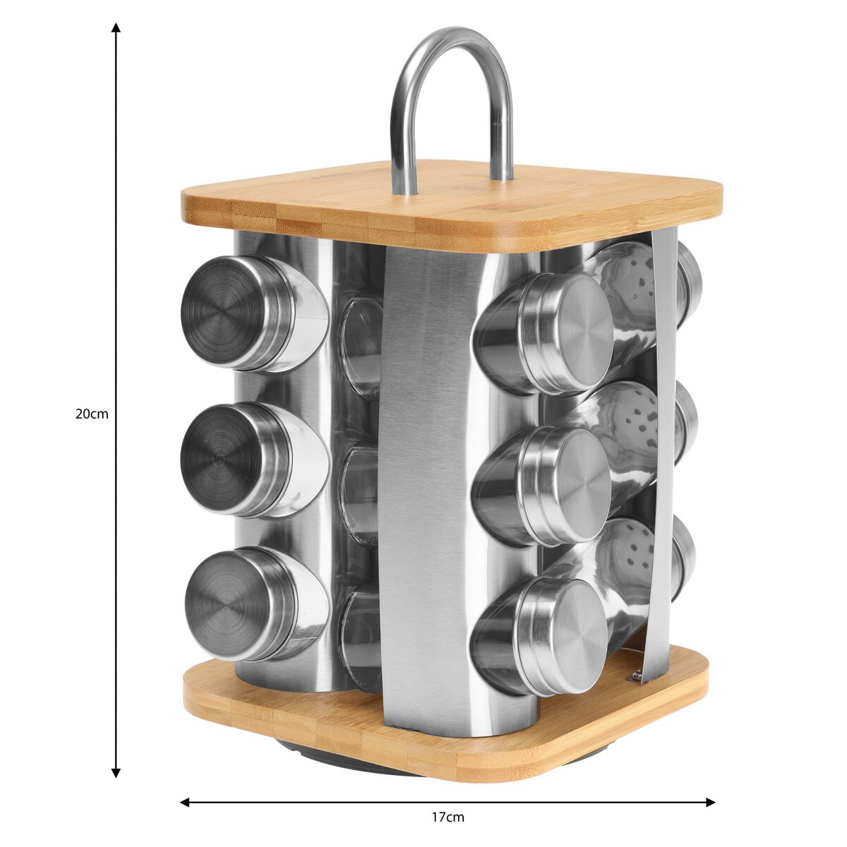 Zestaw pojemników na przyprawy komplet 13 elementów przyprawnik KLAUSBERG