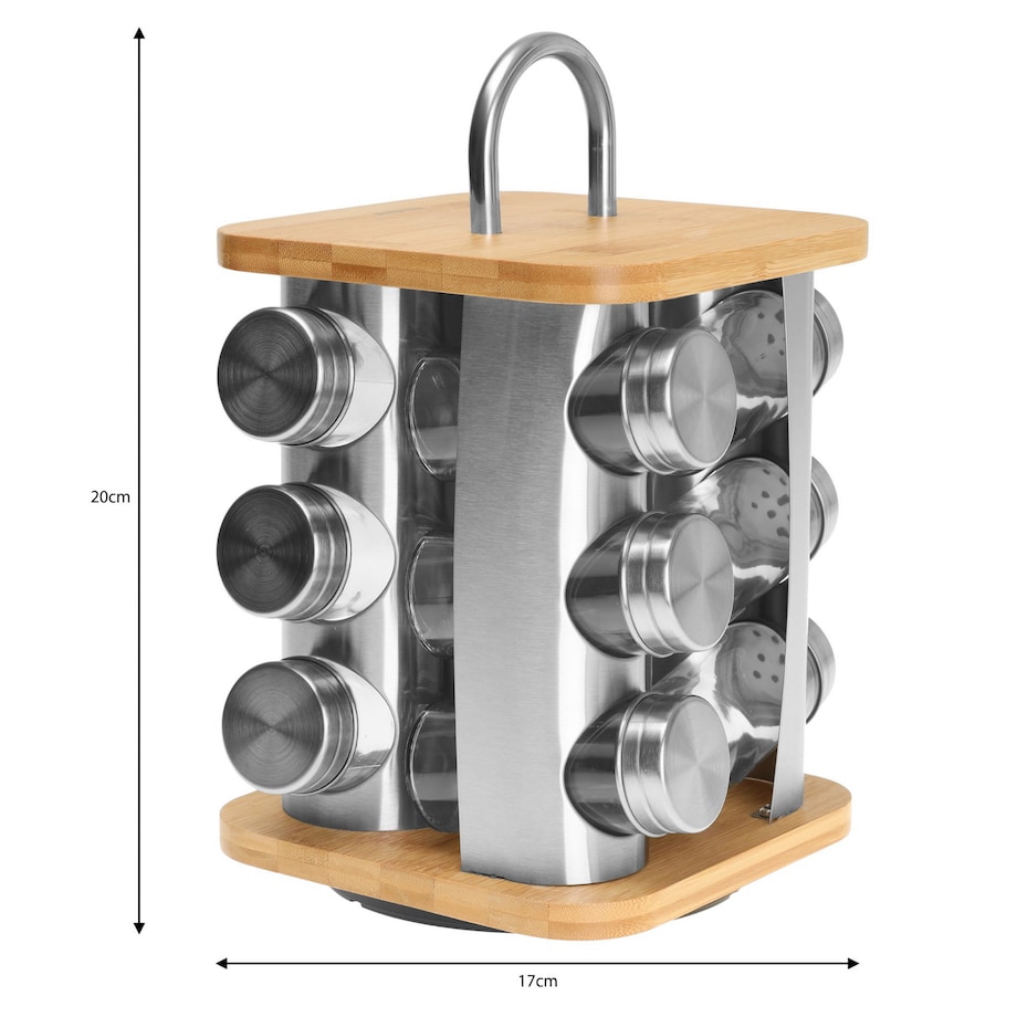 Zestaw pojemników na przyprawy komplet 13 elementów przyprawnik KLAUSBERG
