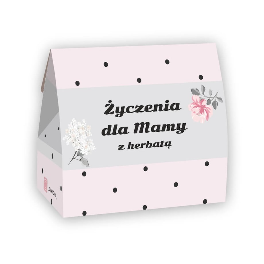 Zestaw prezentowy dla mamy z herbatą "Dziękuję, że jesteś". Box dla Mamy z herbatą, najlepszy pomysł na prezent upominek na Dzień Matki - zaparzacz, kubek, zestaw herbat, mydlane róże