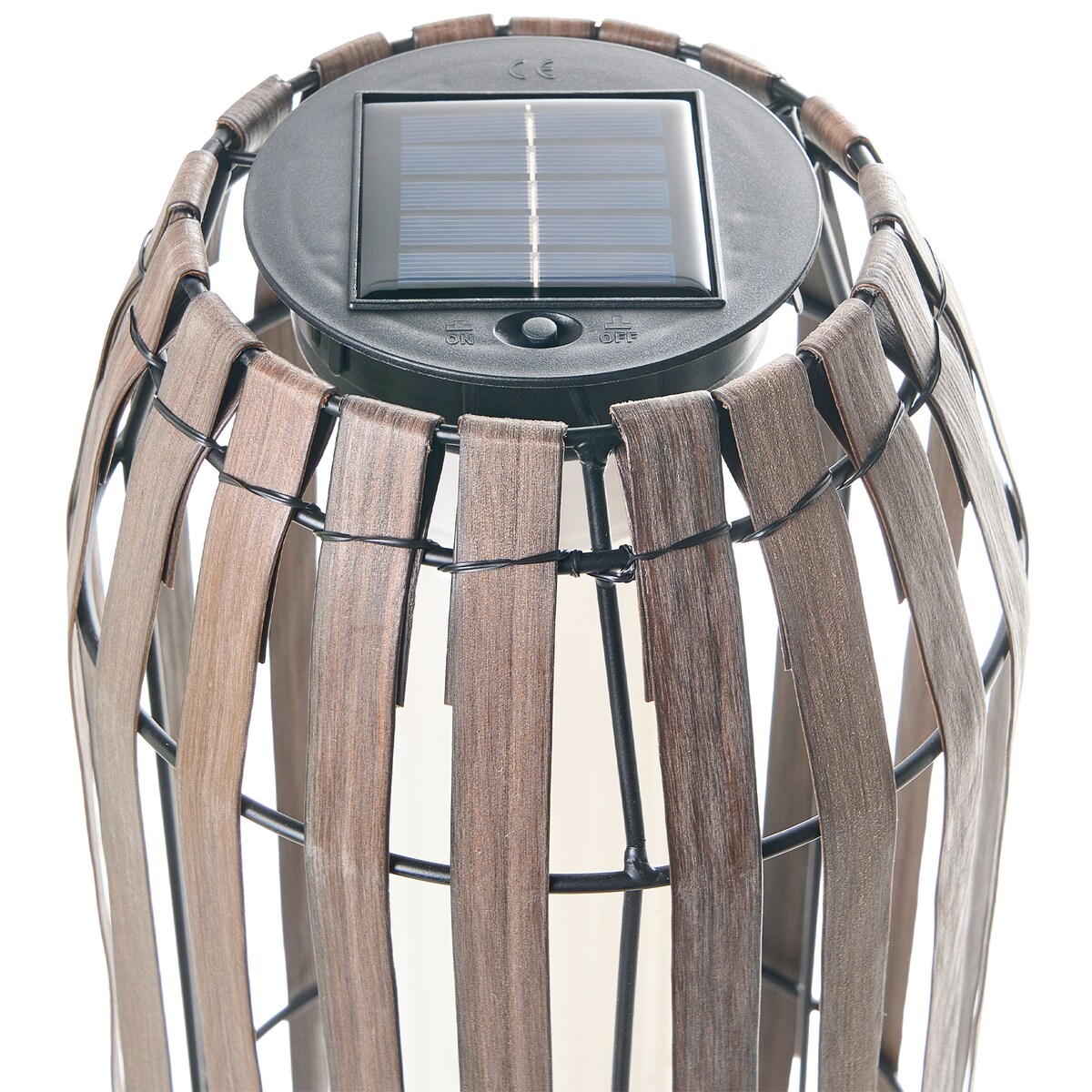 Lampion solarny MUZIZI 69 cm Ciemnobrązowy