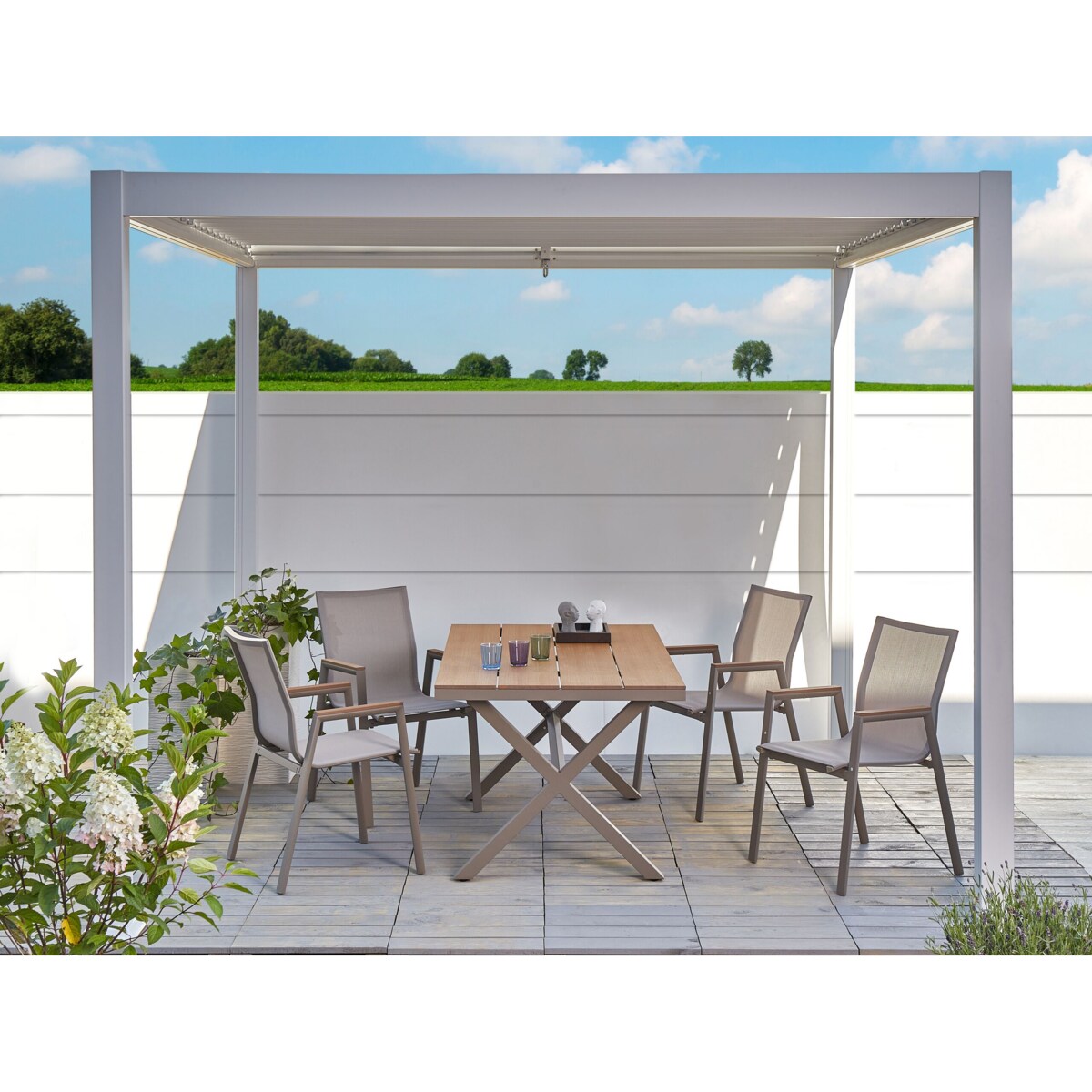 Pergola ogrodowa Biały FORNOLI