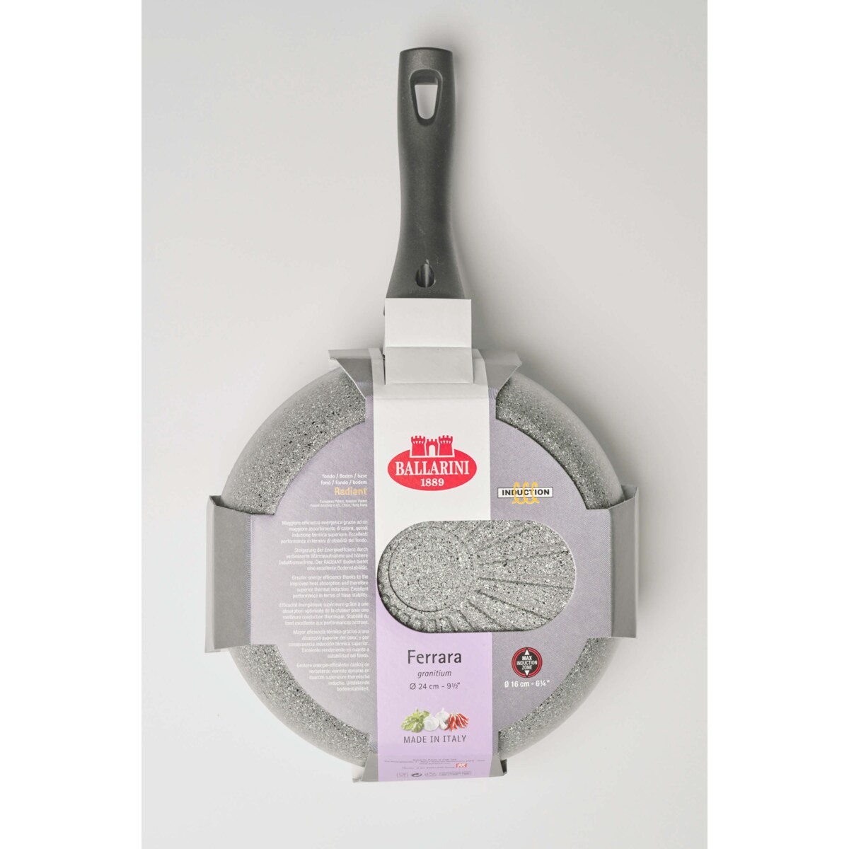 Głęboka patelnia granitowa indukcyjna Ballarini Ferrara - 28 cm