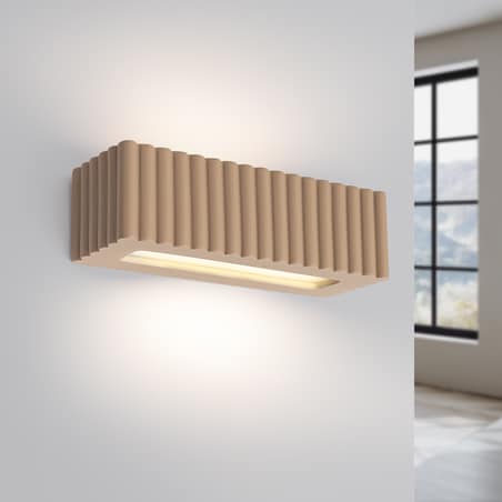 Kinkiet ceramiczny RIGATA taupe