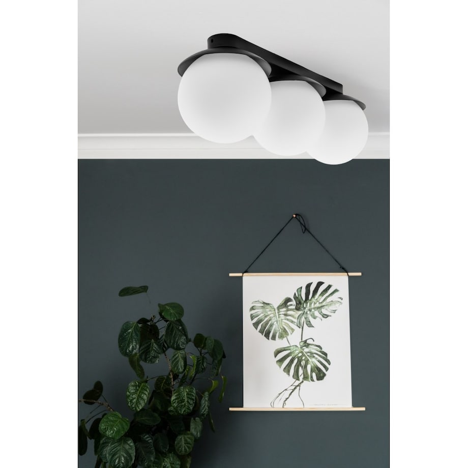 KUUL B czarna lampa sufitowa / plafon