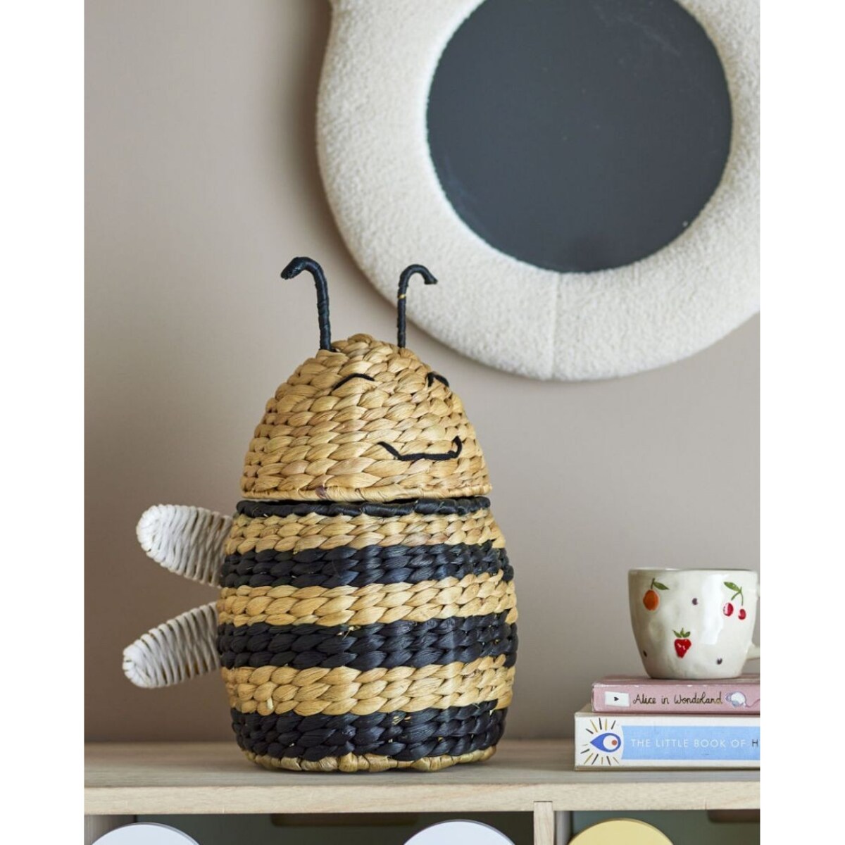 Kosz na zabawki HONEYBEE z pokrywą 30x20x18 cm