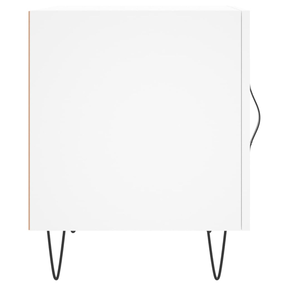 vidaXL Szafka nocna, biała, 40x40x50 cm, materiał drewnopochodny