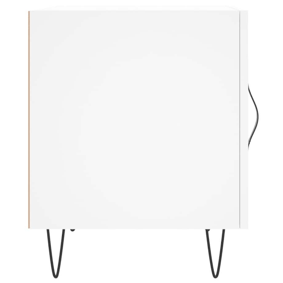 vidaXL Szafka nocna, biała, 40x40x50 cm, materiał drewnopochodny