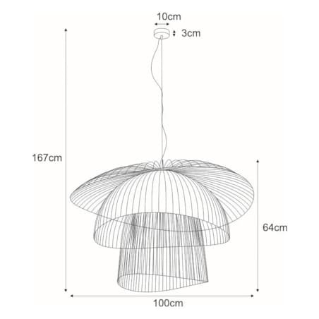Lampa wisząca KP-12 z serii PLAZA