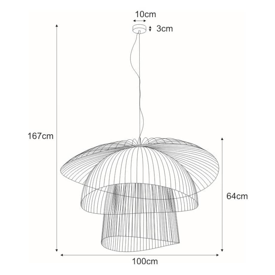 Lampa wisząca KP-12 z serii PLAZA