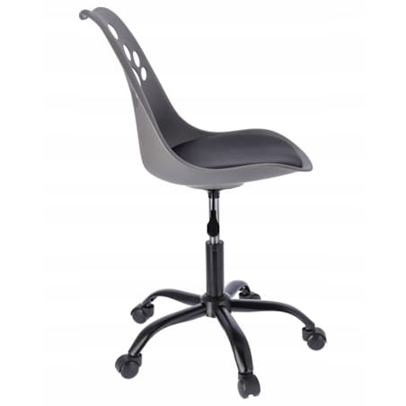 Krzesło biurowe JOY obrotowe dziecięce szaro-czarne