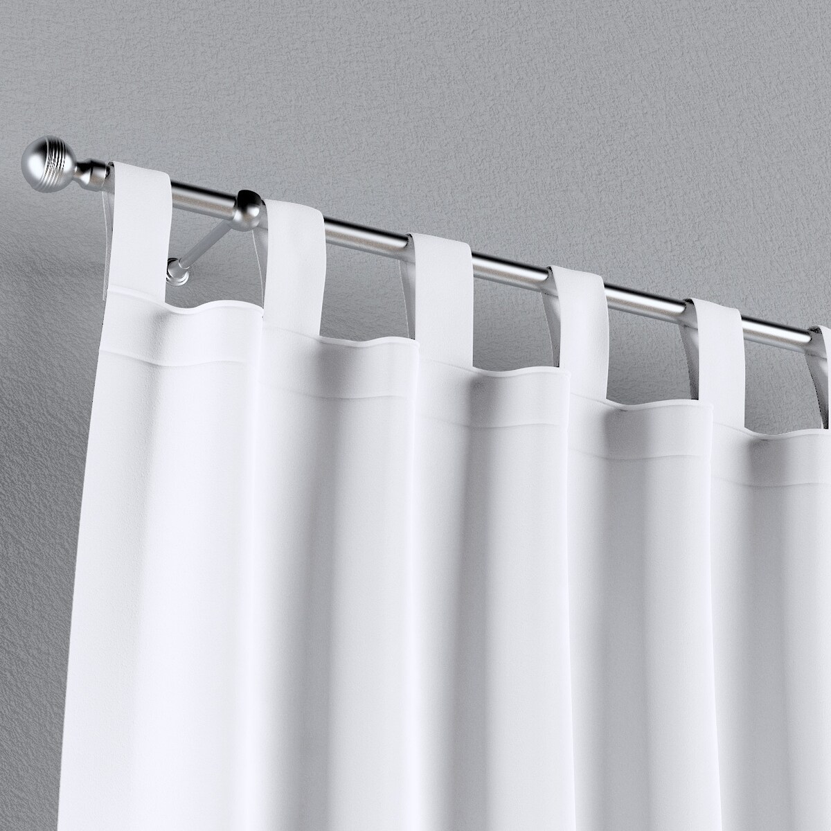 Zasłona na szelkach 1 szt. 130x260 śnieżnobiały