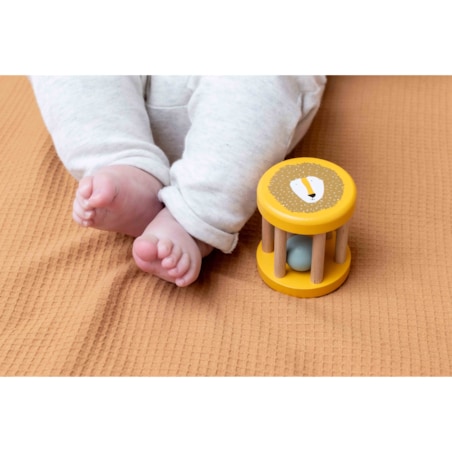 Drewniana grzechotka roller Trixie Baby - Lew