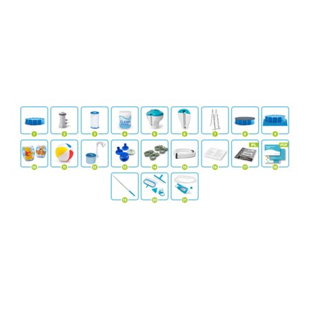 Basen ogrodowy stelażowy Intex 457x122 zestaw 21w1