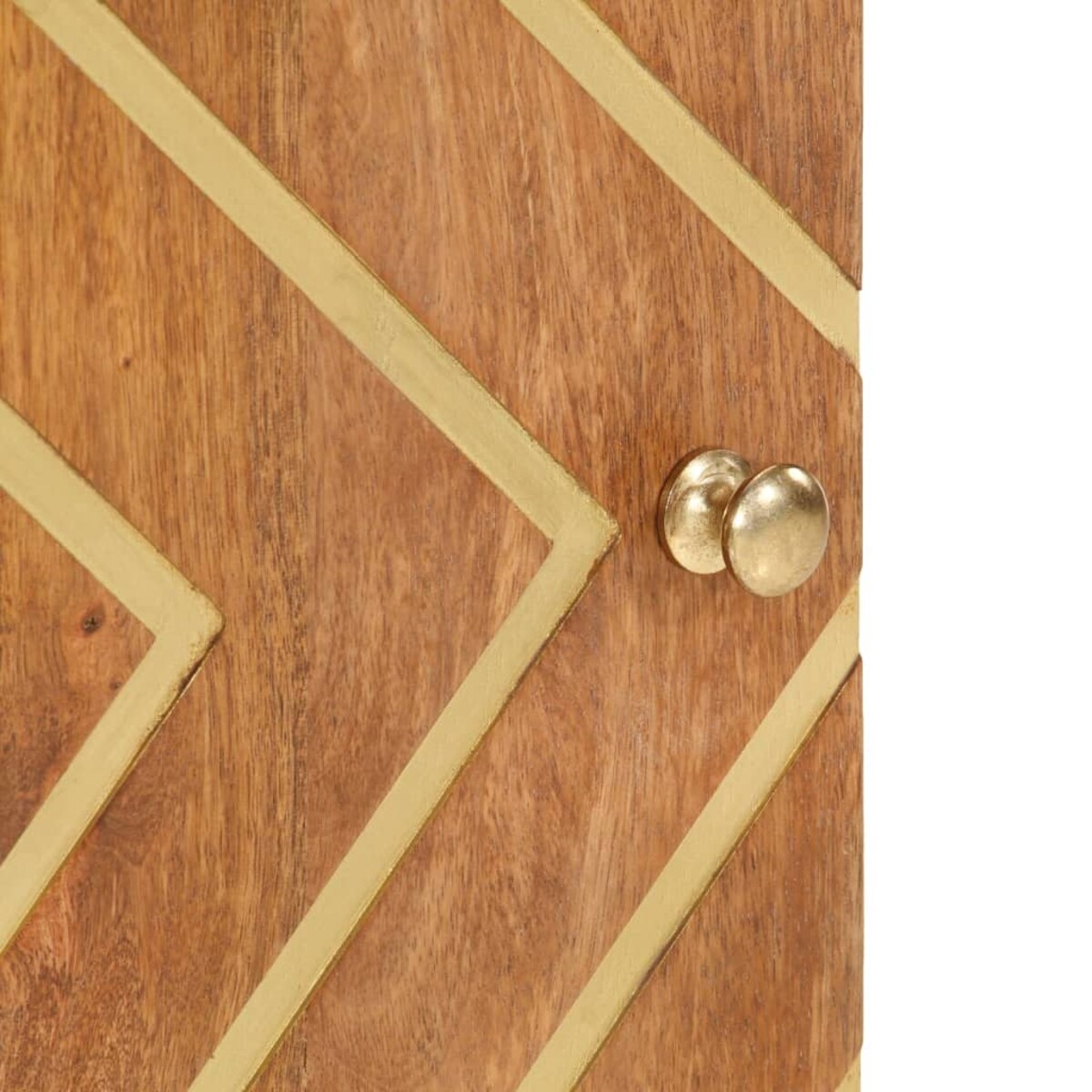 vidaXL Szafka łazienkowa, brązowo-czarna, 38x33,5x58 cm, drewno mango