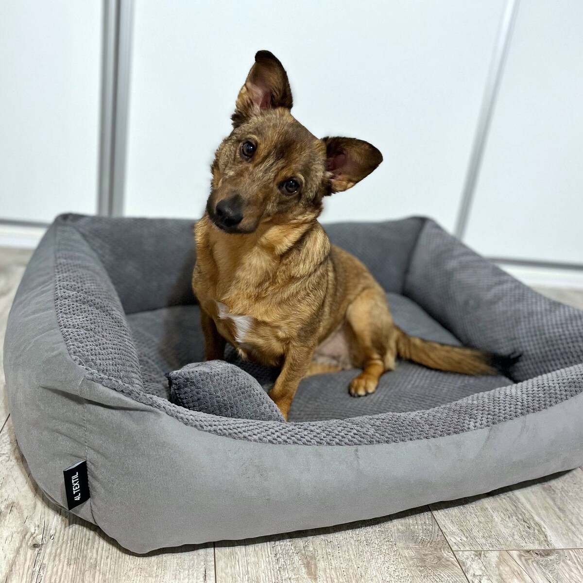 Przytulne legowisko dla psa TEO, 120x100 cm, Grafit