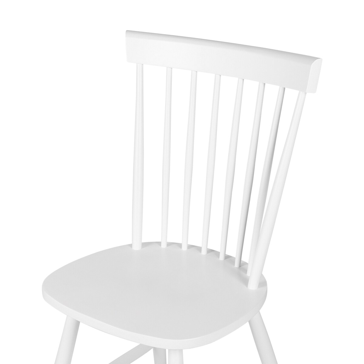 Zestaw 2 krzeseł do jadalni BURGES Drewno Biały