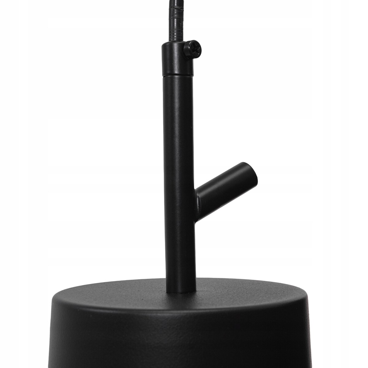 Lampa Wisząca Tuba Czarna Metal Black Industrial