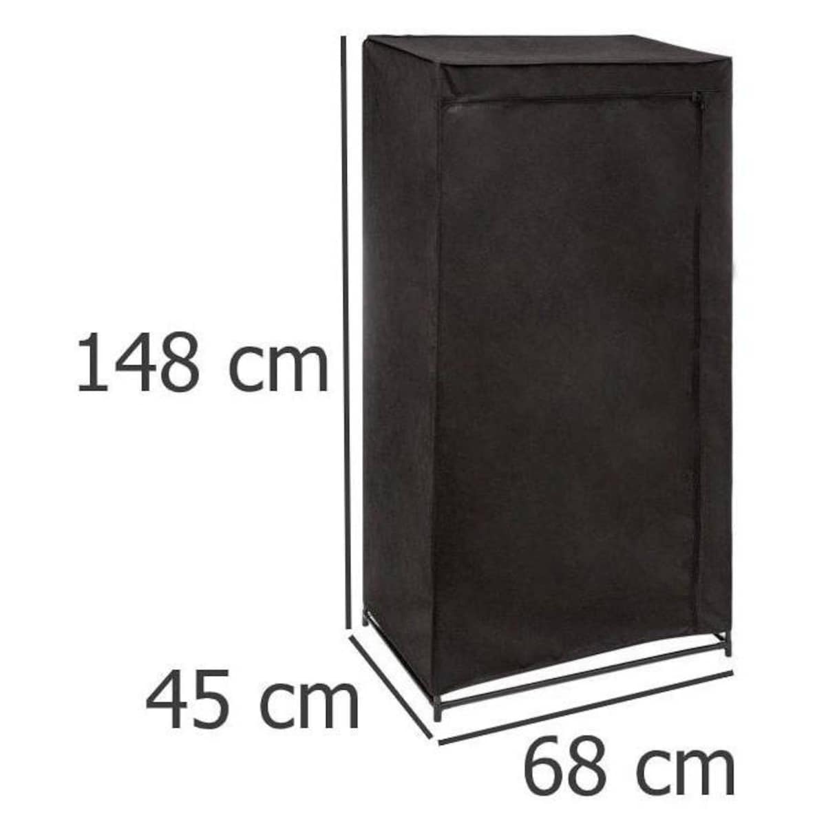Szafa tekstylna na ubrania, 68x45x148 cm