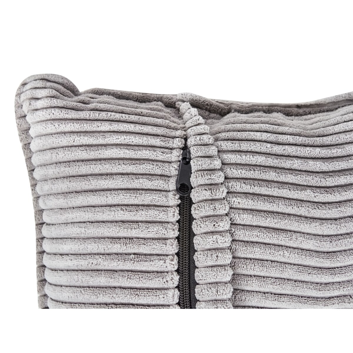 Narożnik sztruksowy prawostronny jasnoszary DOLVA