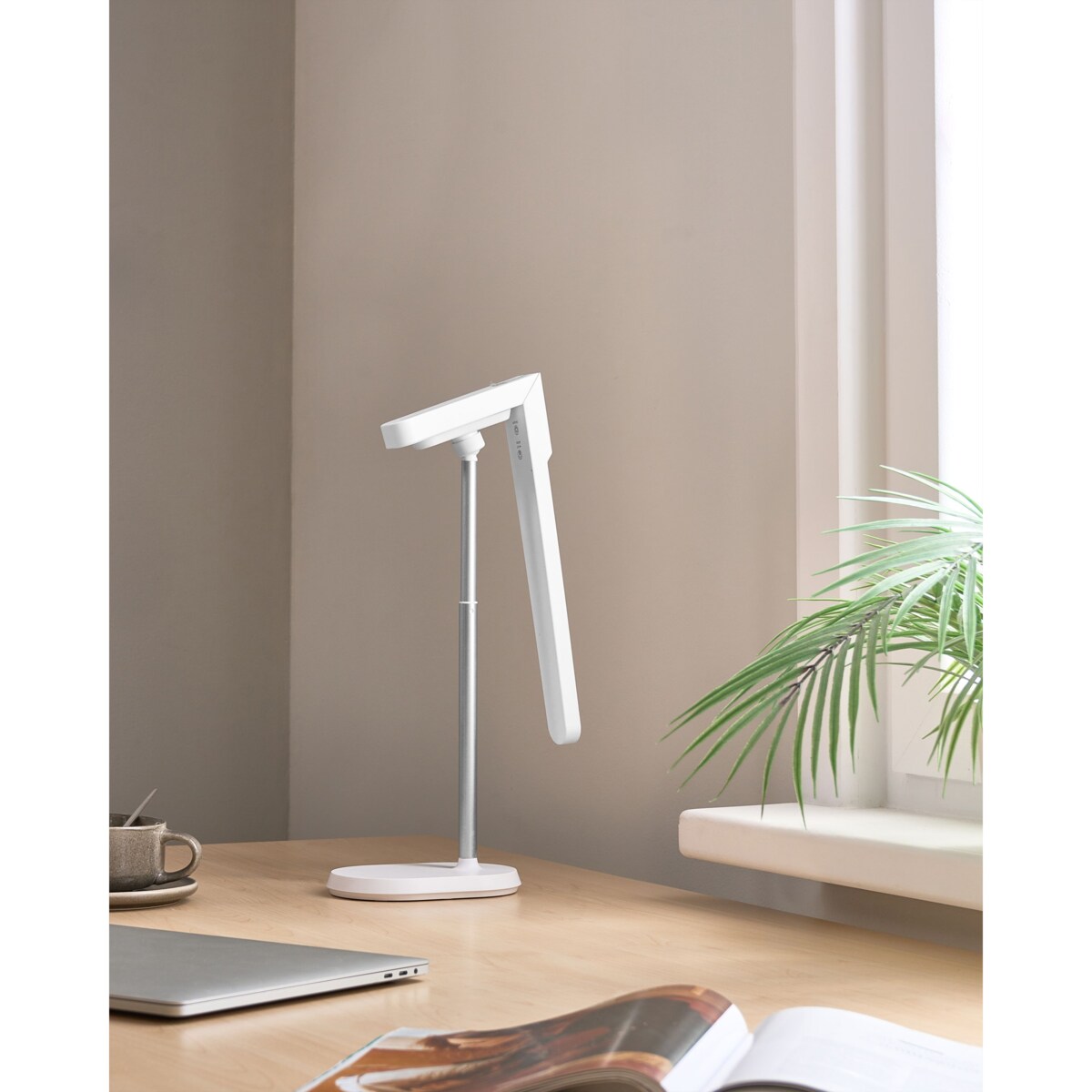 Lampa biurkowa LED TUCANA Ze ściemniaczem Biały