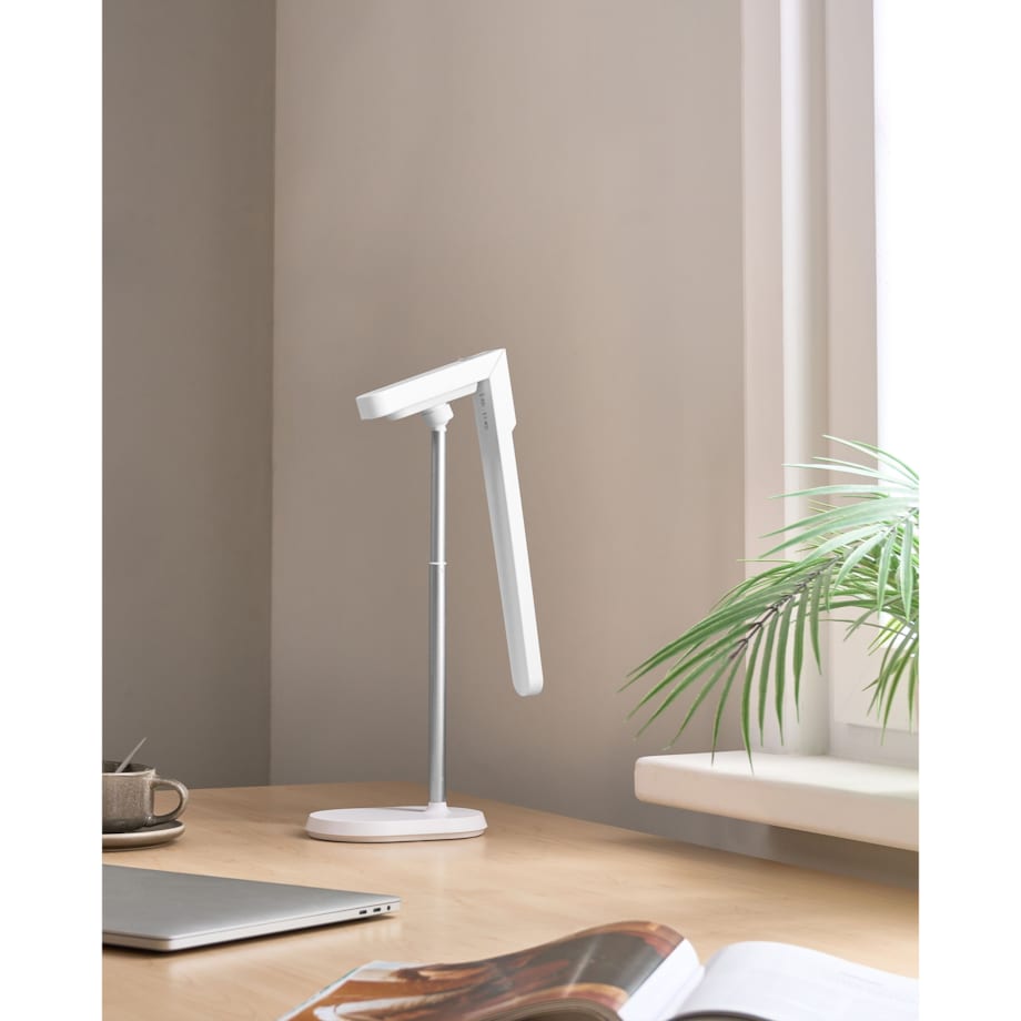 Lampa biurkowa LED TUCANA Ze ściemniaczem Biały