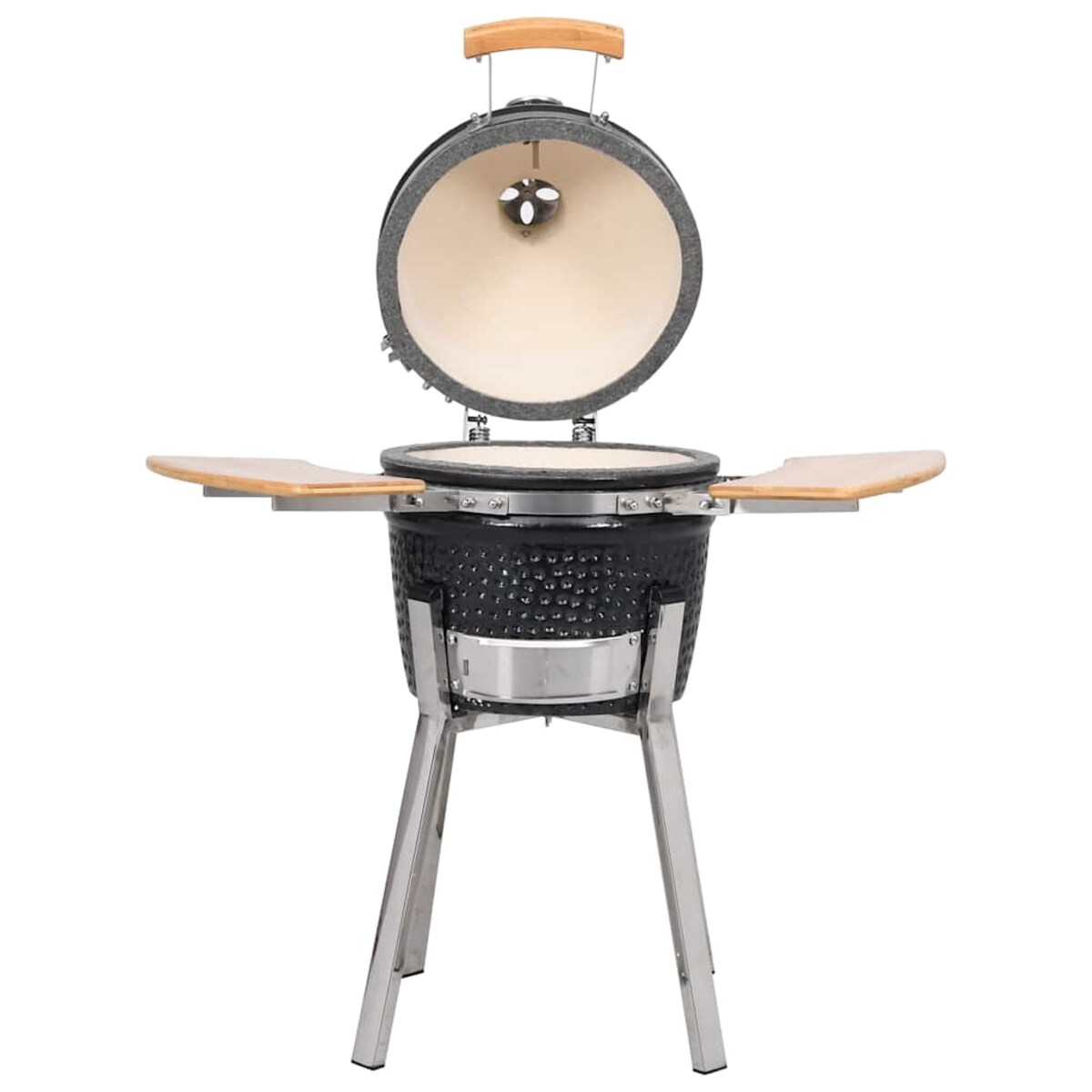 vidaXL Ceramiczny grill Kamado z wędzarnią, 81 cm
