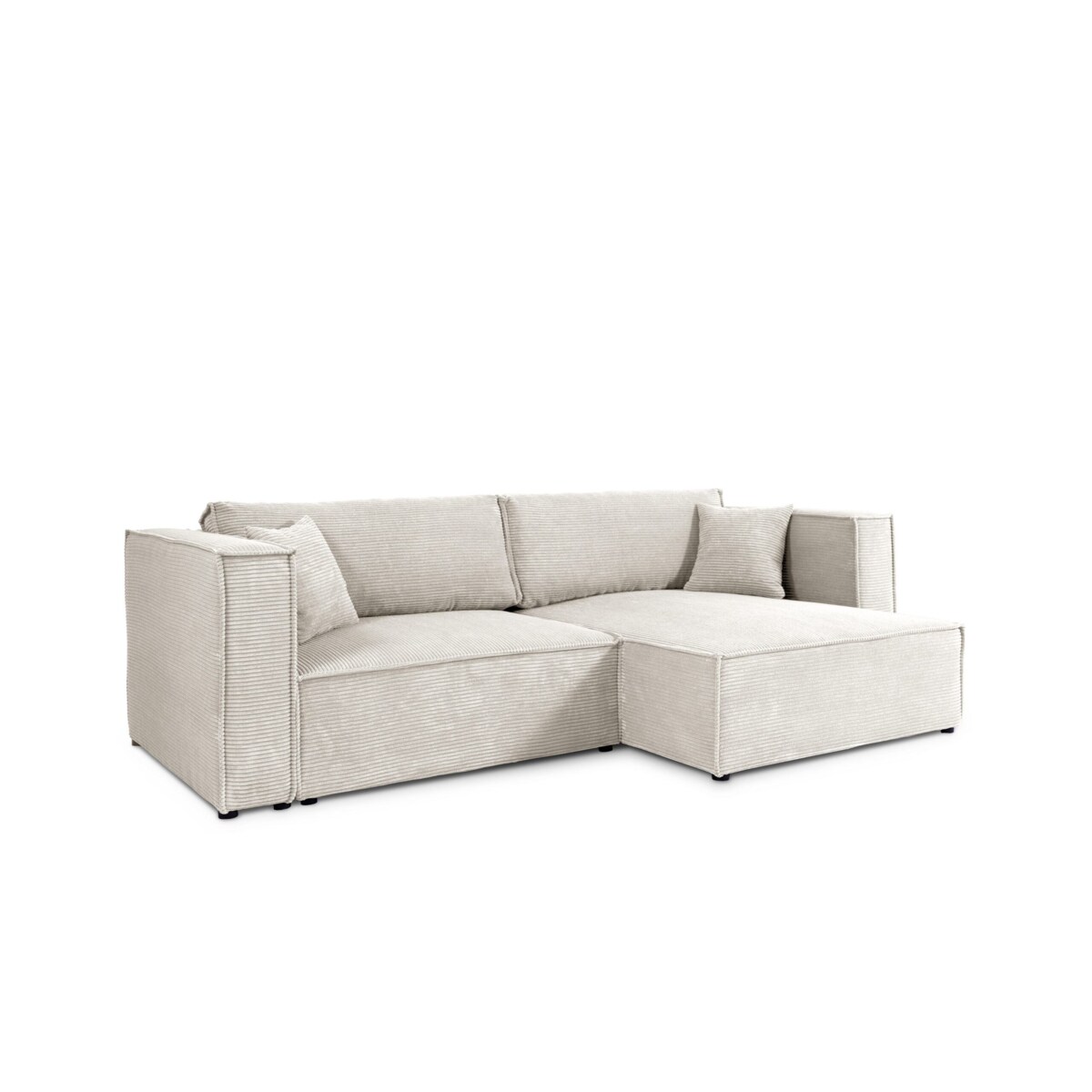 Narożnik KEYMON z funkcją spania sztruks Kolor: POSO 100